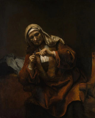 Anonymous - Old Woman Cutting Her Nails.webp