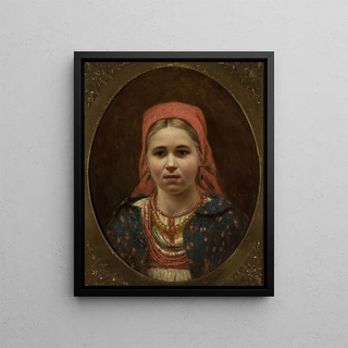 Anonymous - Portrait of a girl in a folk attire.webp