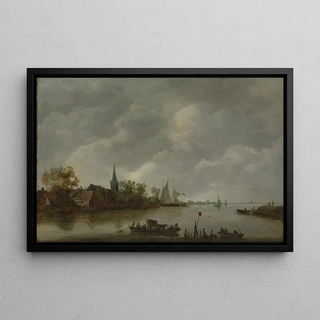 Anonymous - River View with a Village Church.webp