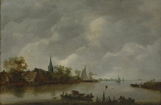 Anonymous - River View with a Village Church.webp