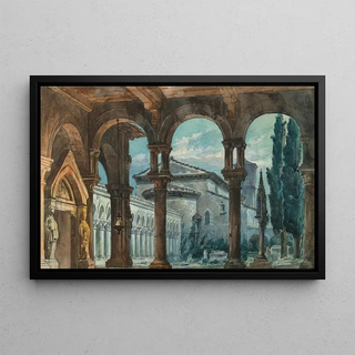 Anonymous - Stage Design Cloister at Night.webp