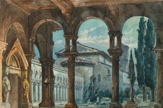 Anonymous - Stage Design Cloister at Night.webp