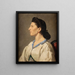 Portrait d'une femme italienne - Anselm Feuerbach — kehystetty taideteos seinällä