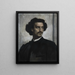 Autoportrait - Anselm Feuerbach — kehystetty taideteos seinällä