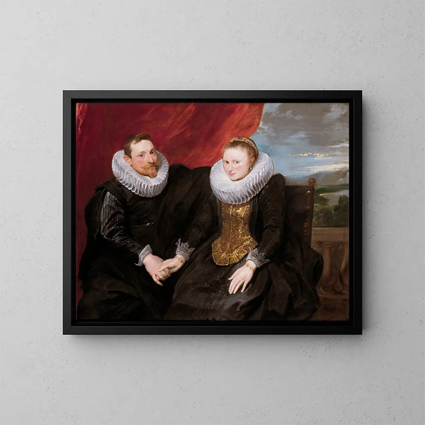 Pariskunta avioliitossa - Antoine van Dyck — kehystetty taideteos seinällä