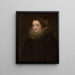 Portrait d'une noble femme - Antoine van Dyck — kehystetty taideteos seinällä