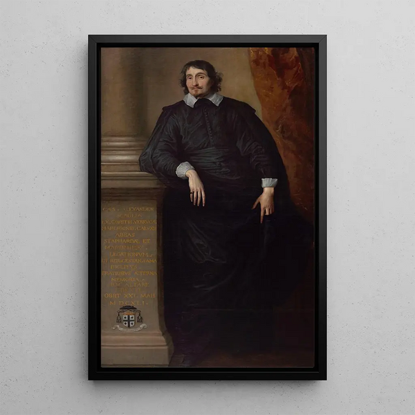 Cesare Alessandro Scaglia di Verrua abbé de Staffarda ja Mandanici - Antoine van Dyck — kehystetty taideteos seinällä