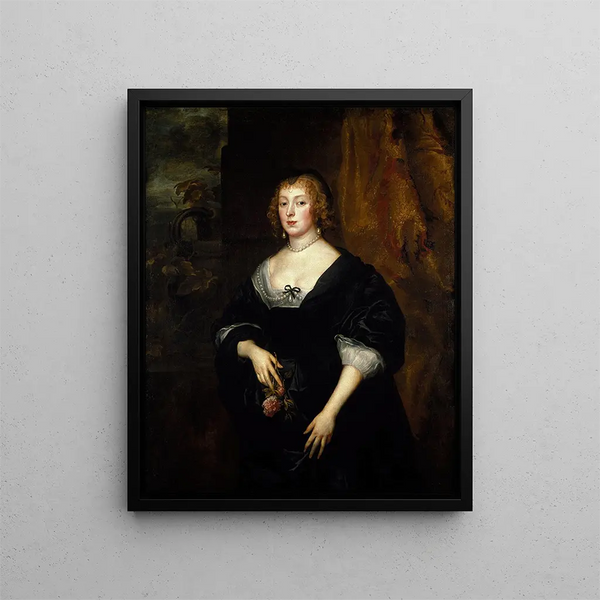 Dame Dacre - Antoine van Dyck — kehystetty taideteos seinällä