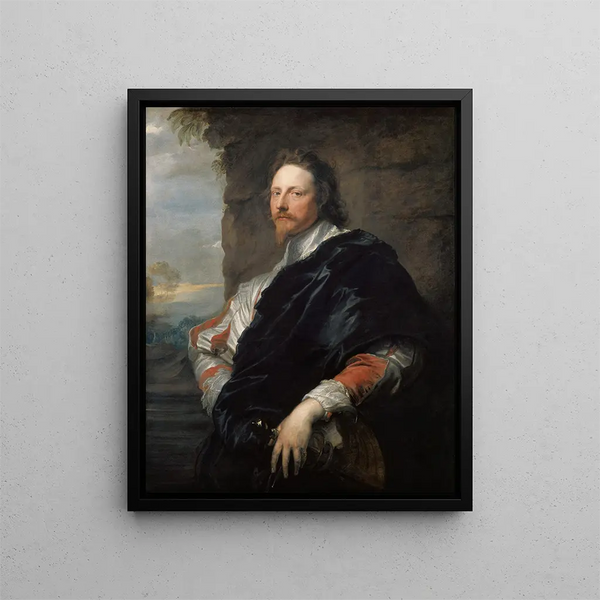 Nicolas Lanier - Antoine van Dyck — kehystetty taideteos seinällä