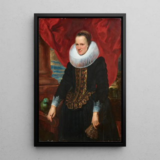 Anthony van Dyck - Portrait Of A Noblewoman With A Parrot.webp