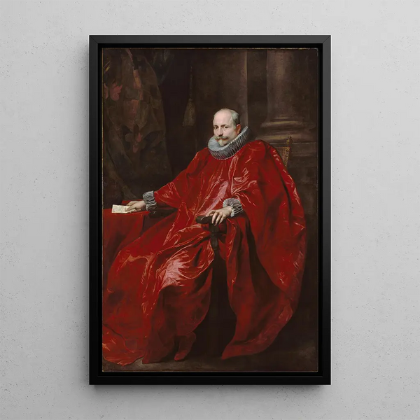 Agostino Pallavicinin muotokuva - Antoine van Dyck — kehystetty taideteos seinällä