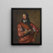 Portrait de Sir John Mennes - Antoine van Dyck — kehystetty taideteos seinällä