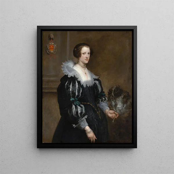 Portrait d'Anna Wake - Antoine van Dyck — kehystetty taideteos seinällä