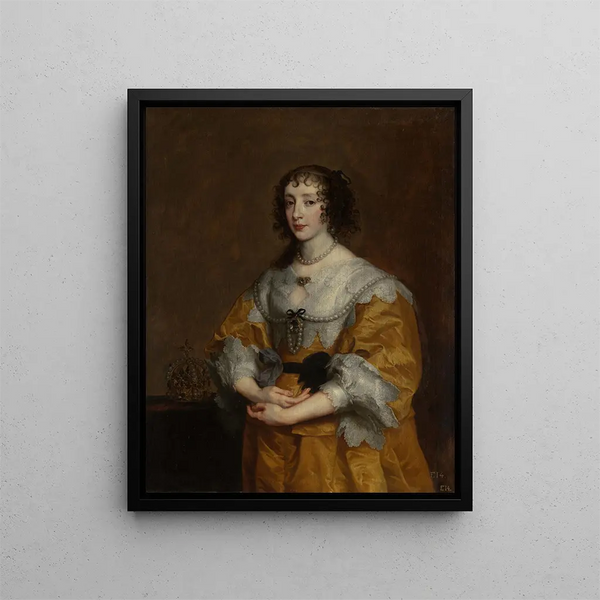 La reine Henriette Marie - Antoine van Dyck — kehystetty taideteos seinällä