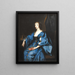 Kuningatar Henriette Marie Englannista - Antoine van Dyck — kehystetty taideteos seinällä