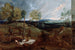 Maisemamaalaus auringonlaskussa paimenesta ja hänen laumastaan - Antoine van Dyck — näkymä teoksesta