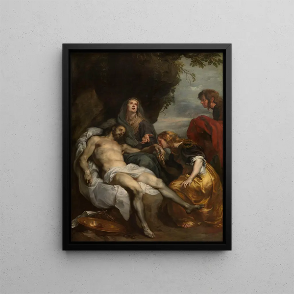 La Lamentation sur le Christ mort - Antoine van Dyck — kehystetty taideteos seinällä