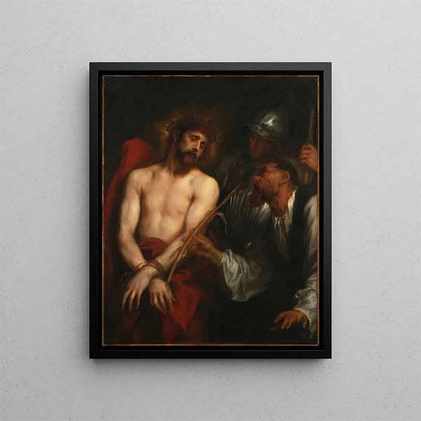 La moquerie du Christ - Antoine van Dyck — kehystetty taideteos seinällä