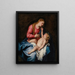 La Vierge à l'Enfant - Antoine van Dyck — kehystetty taideteos seinällä