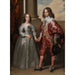 Guillaume II Orangen prinssi ja hänen kihlattunsa Marie Stuart - Antoine van Dyck — näkymä teoksesta