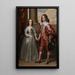 Guillaume II Orangen prinssi ja hänen kihlattunsa Marie Stuart - Antoine van Dyck — kehystetty taideteos seinällä