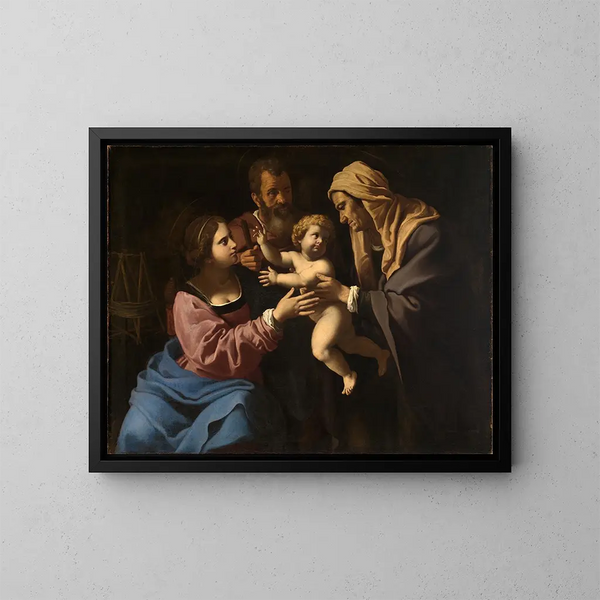 Sainte Famille - Antiveduto Gramatica — kehystetty taideteos seinällä