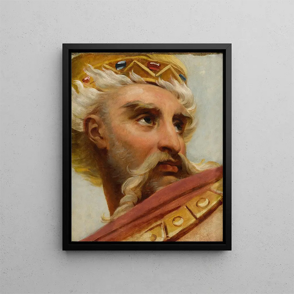 Tête de Charlemagne - Antoine-Jean Gros — kehystetty taideteos seinällä