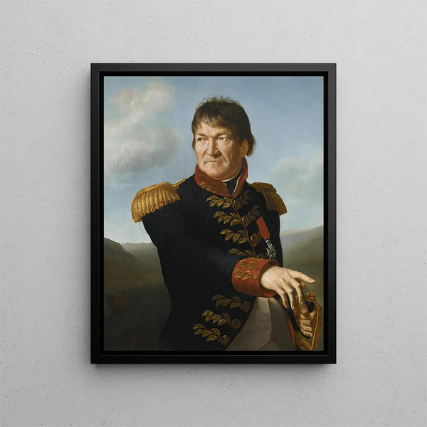 Portrait du baron Ségoing de Laborde - Antoine-Jean Gros — kehystetty taideteos seinällä