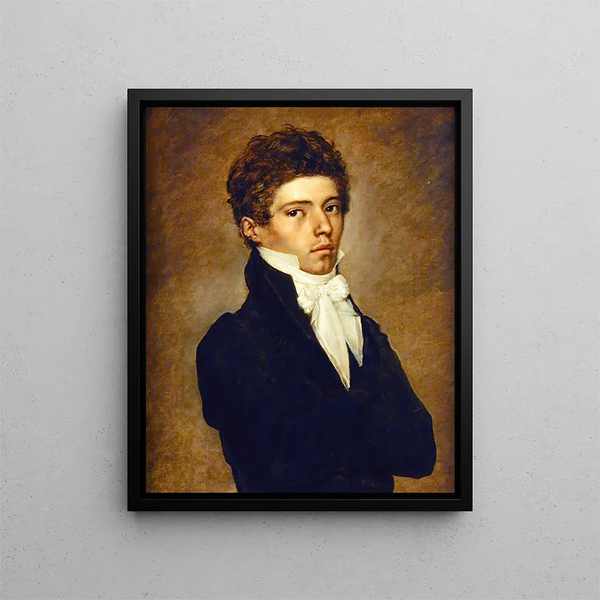 Portrait d'un homme - Antoine-Jean Gros — kehystetty taideteos seinällä