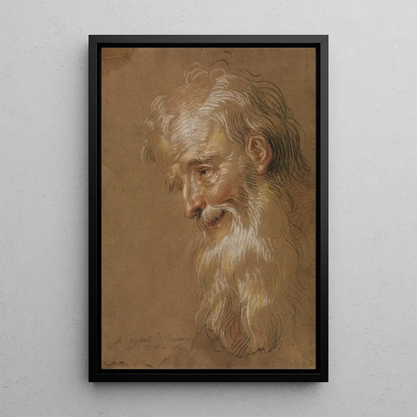 Antoine Coypel - Head of a bearded old man.webp