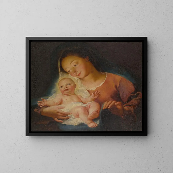 Vierge à l'Enfant - Antoine Coypel — kehystetty taideteos seinällä