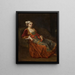 Portrait d'une dame en robe turque assise dans un fauteuil - Antoine De Favray — kehystetty taideteos seinällä