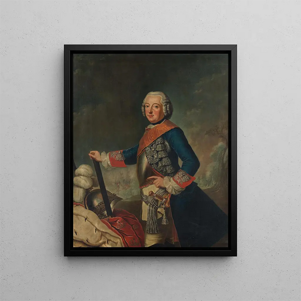Frédéric II le Grand - Antoine Pesne — kehystetty taideteos seinällä