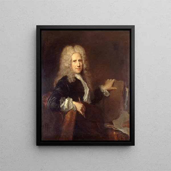 Jean Mariette 1660-1724 kuninkaan kaivertaja - Antoine Pesne — kehystetty taideteos seinällä