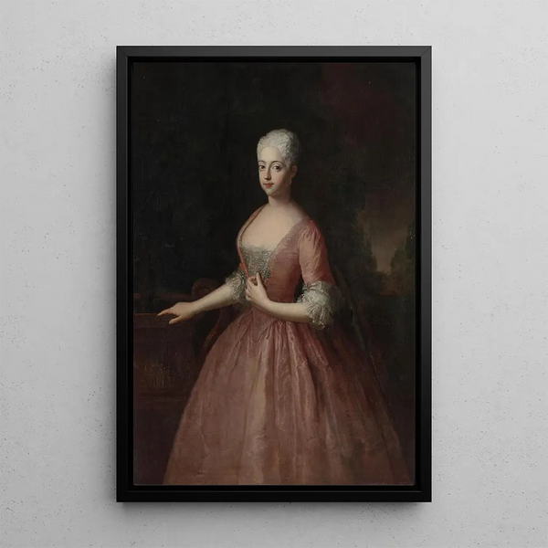 Maalauksen jäljennös Margrave Frédérique Louise - Antoine Pesne