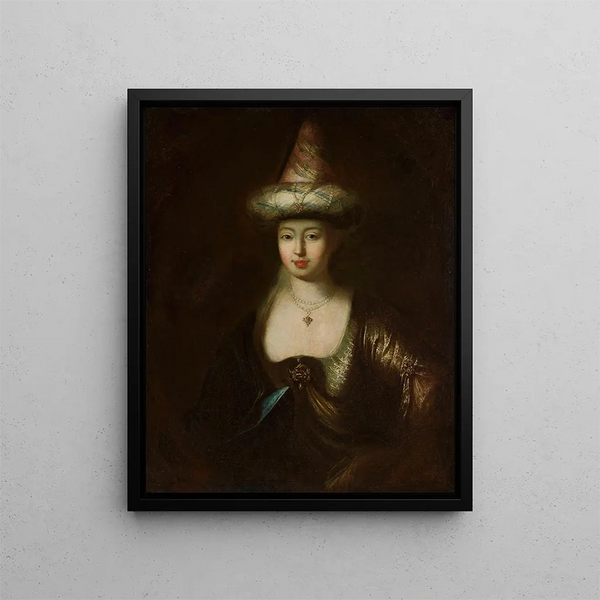 Portrait d'un homme en costume oriental - Antoine Pesne — kehystetty taideteos seinällä