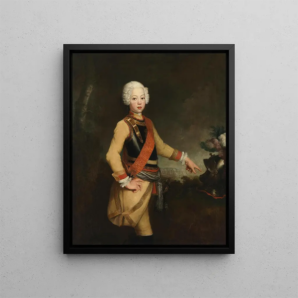Prinssi Auguste Guillaume de Prusse - Antoine Pesne — kehystetty taideteos seinällä