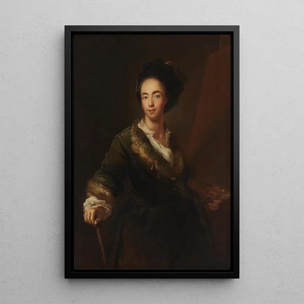 Autoportraatti - Antoine Pesne — kehystetty taideteos seinällä