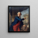 Jean-Henri Masers chevalier de Latude 1725-1805 näyttävä Bastille - Antoine Vestier — kehystetty taideteos seinällä