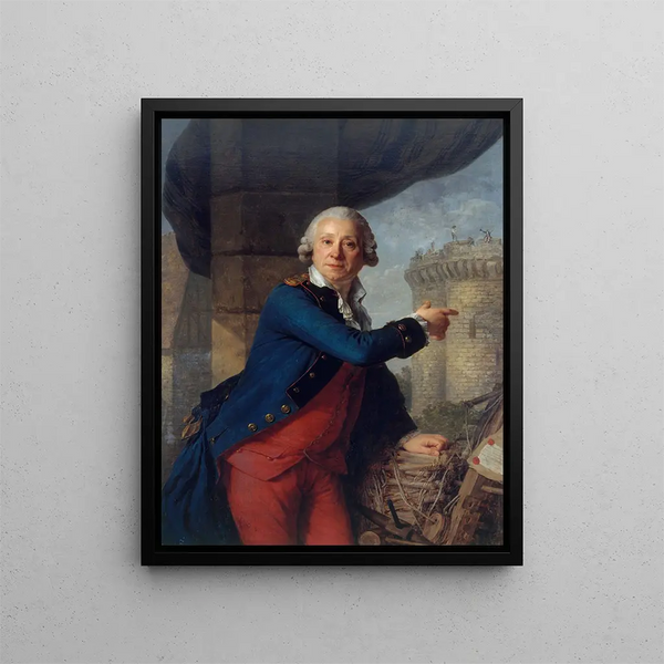 Jean-Henri Masers chevalier de Latude 1725-1805 näyttävä Bastille - Antoine Vestier — kehystetty taideteos seinällä
