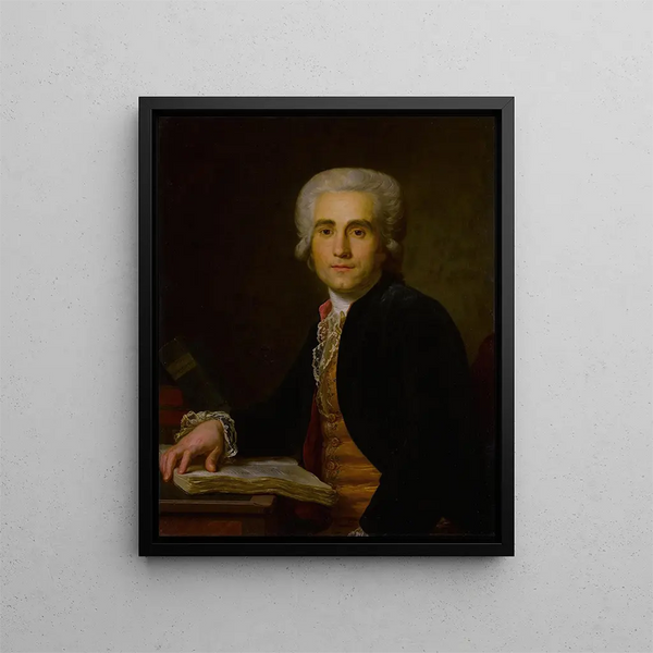 Portrait du Dr Jean-Louis Baudelocque - Antoine Vestier — kehystetty taideteos seinällä