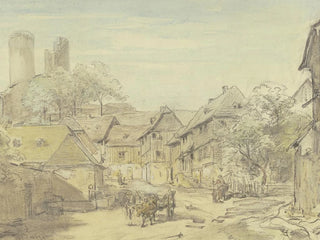 Oberreifenberg avec le château de Reifenberg - Anton Burger — näkymä teoksesta