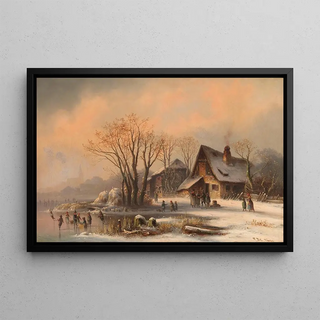 Anton Doll - Schlittschuhlufer im winterlichen Moorenweis.webp