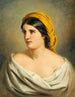 Portrait d'une femme au foulard jaune - Anton Ebert — näkymä teoksesta
