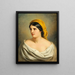Portrait d'une femme au foulard jaune - Anton Ebert — kehystetty taideteos seinällä