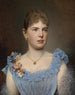 Portrait d'une dame en robe bleue - Anton Ebert — näkymä teoksesta