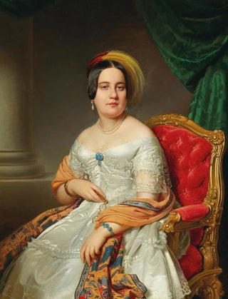 Anton Einsle - Portrait of Louise von Wertheimstein Vienna 18131890 born Biedermann.webp