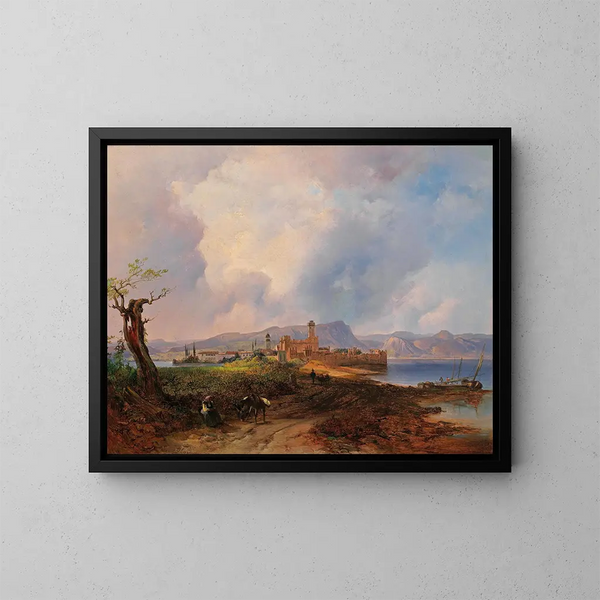 Sirmione - Anton Hansch — kehystetty taideteos seinällä