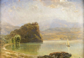 Anton Hlavacek - Landschaft mit Burg.webp