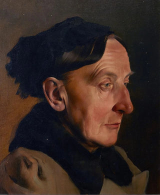 Anton Josef von Kenner - Kopf einer alten Frau.webp